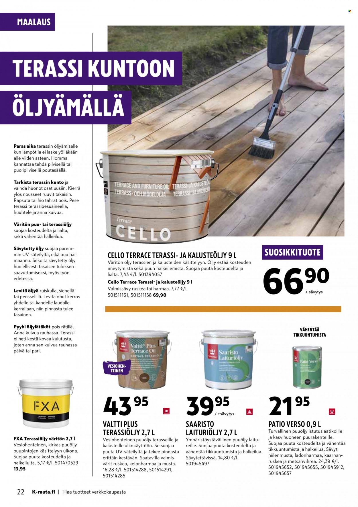 K-Rauta tarjoukset - 27.04.2022 - 10.05.2022. Sivu 22
