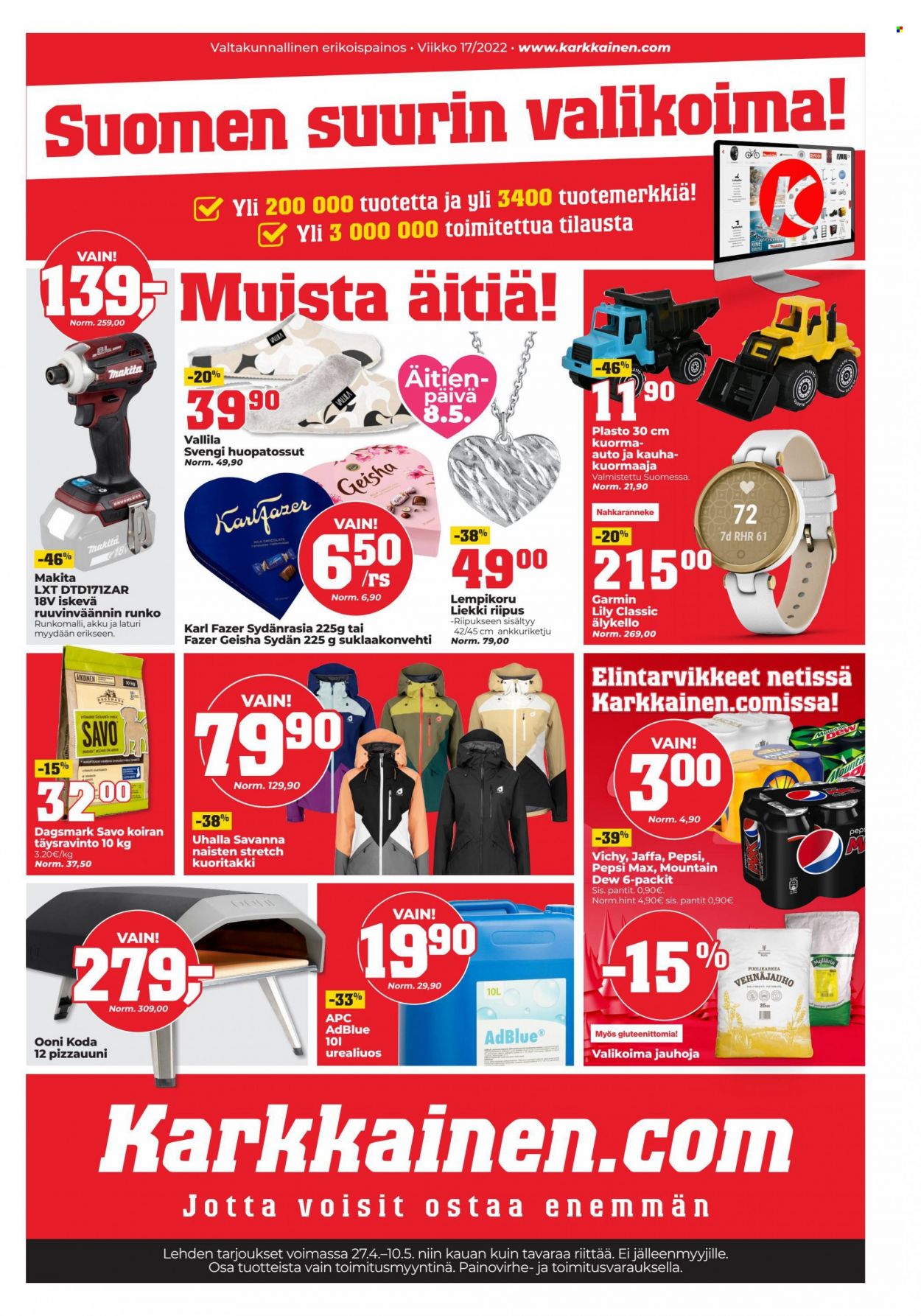 Kärkkäinen tarjoukset - 27.04.2022 - 10.05.2022. Sivu 1