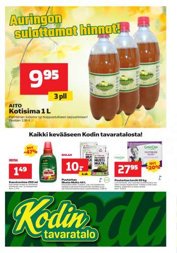 Kodintavaratalo tarjoukset  - 25.04.2022 - 04.05.2022.