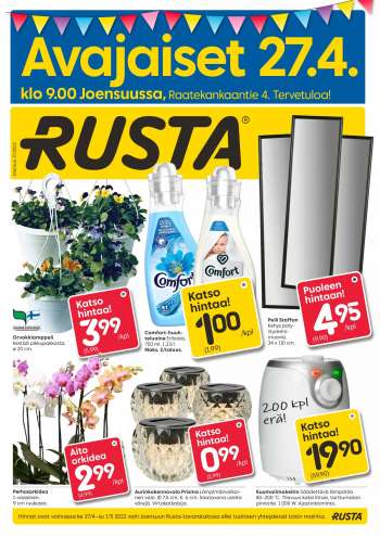 Rusta tarjoukset  - 27.04.2022 - 01.05.2022.