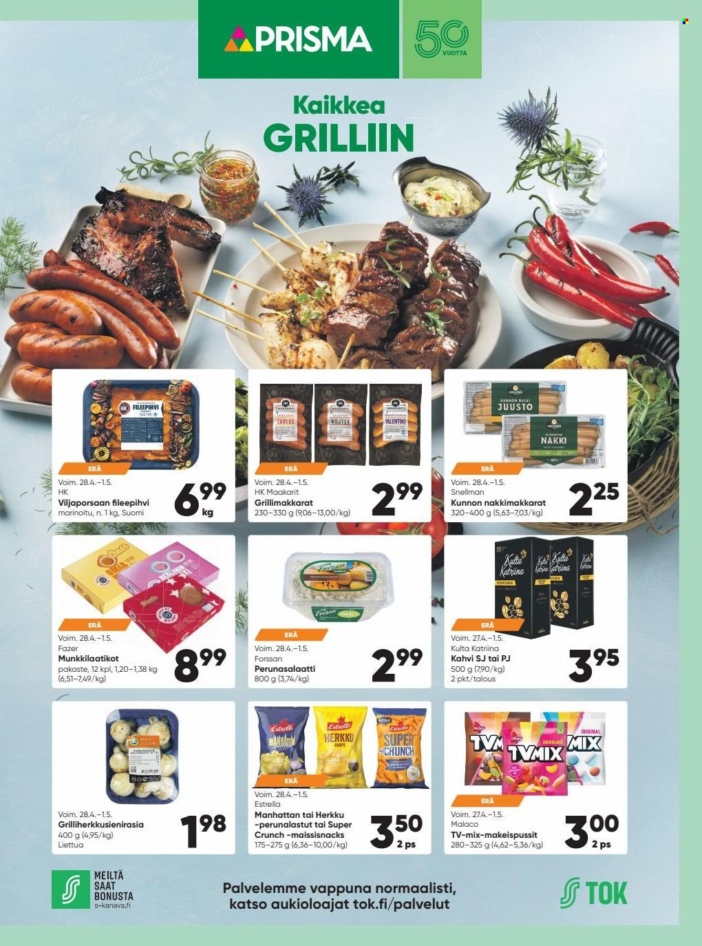 Prisma tarjoukset - 28.04.2022 - 01.05.2022. Sivu 1