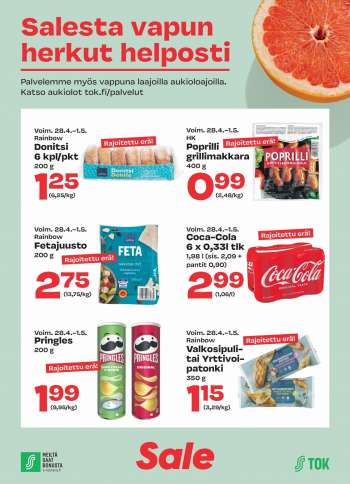 Sale tarjoukset  - 28.04.2022 - 01.05.2022.