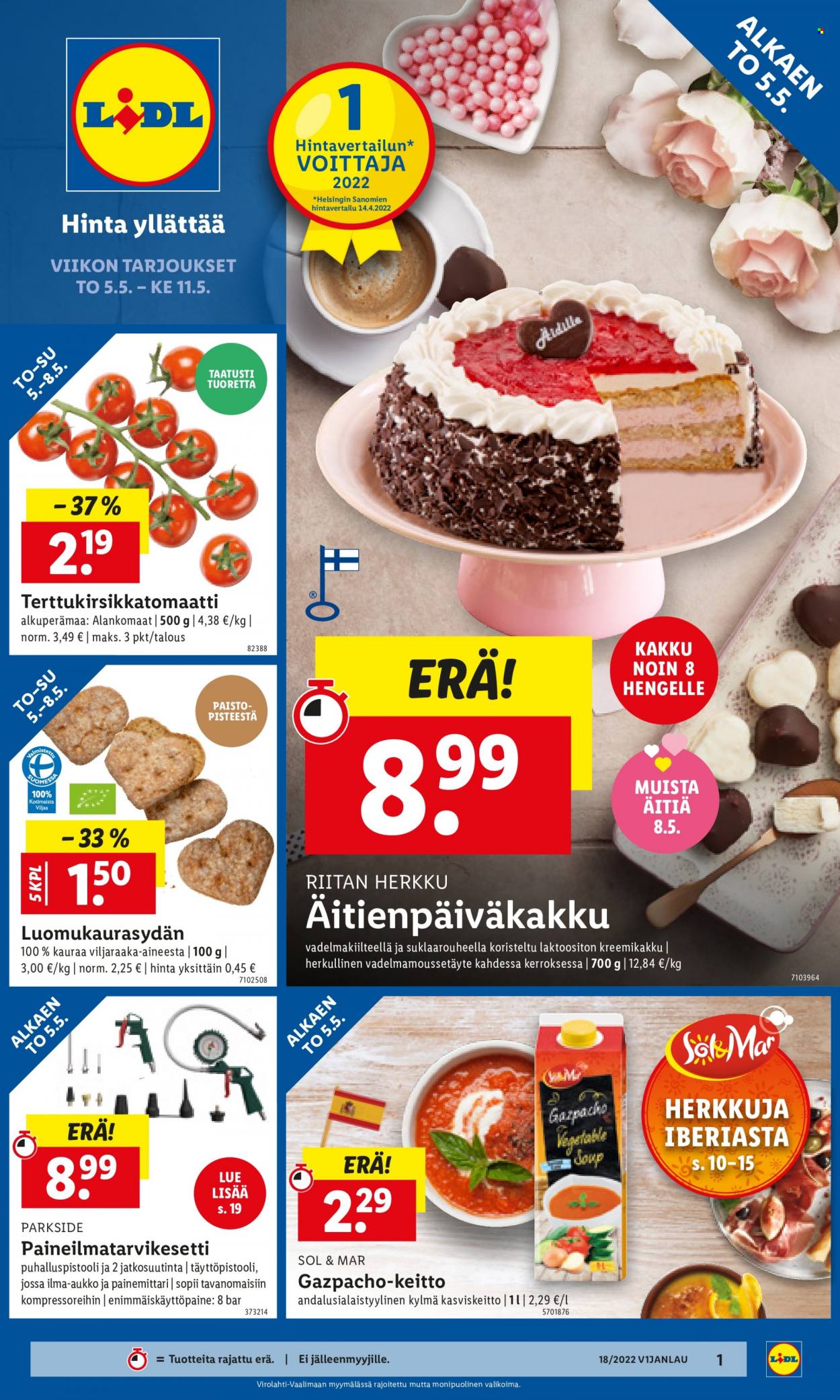 Lidl tarjoukset - 05.05.2022 - 11.05.2022. Sivu 1