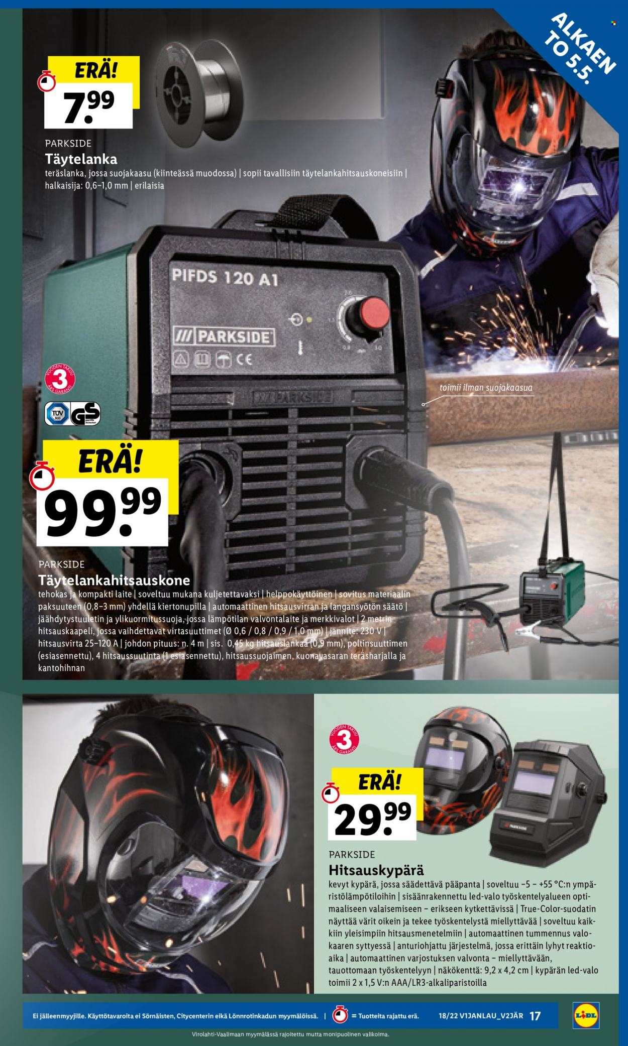 Lidl tarjoukset - 05.05.2022 - 11.05.2022. Sivu 17