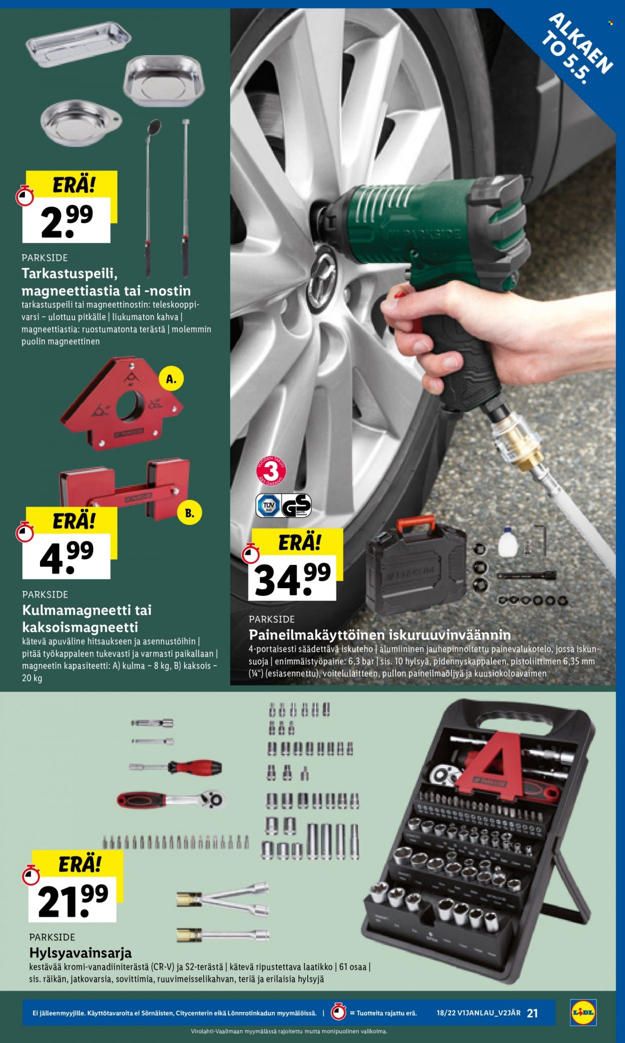 Lidl tarjoukset - 05.05.2022 - 11.05.2022. Sivu 21