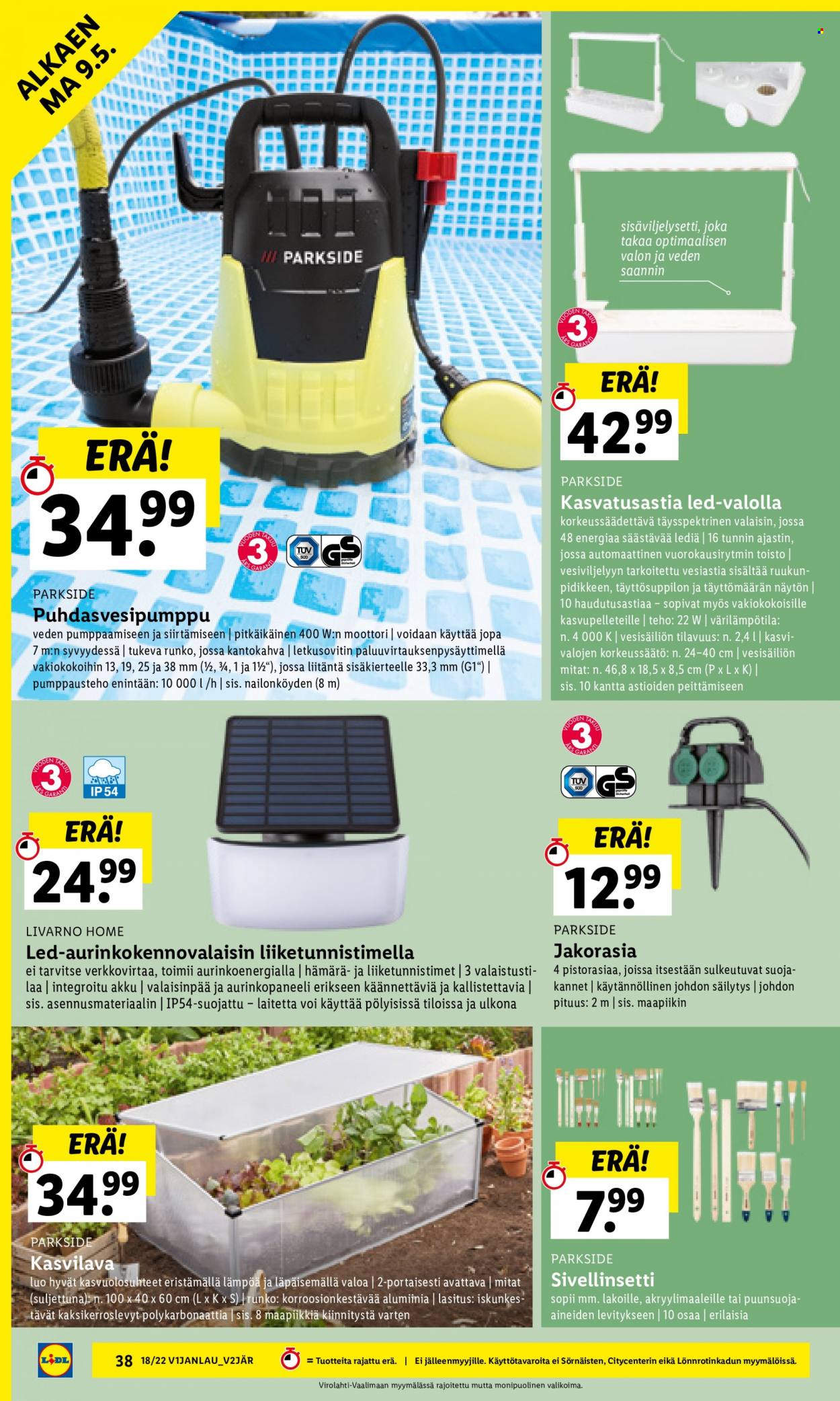 Lidl tarjoukset - 05.05.2022 - 11.05.2022. Sivu 38