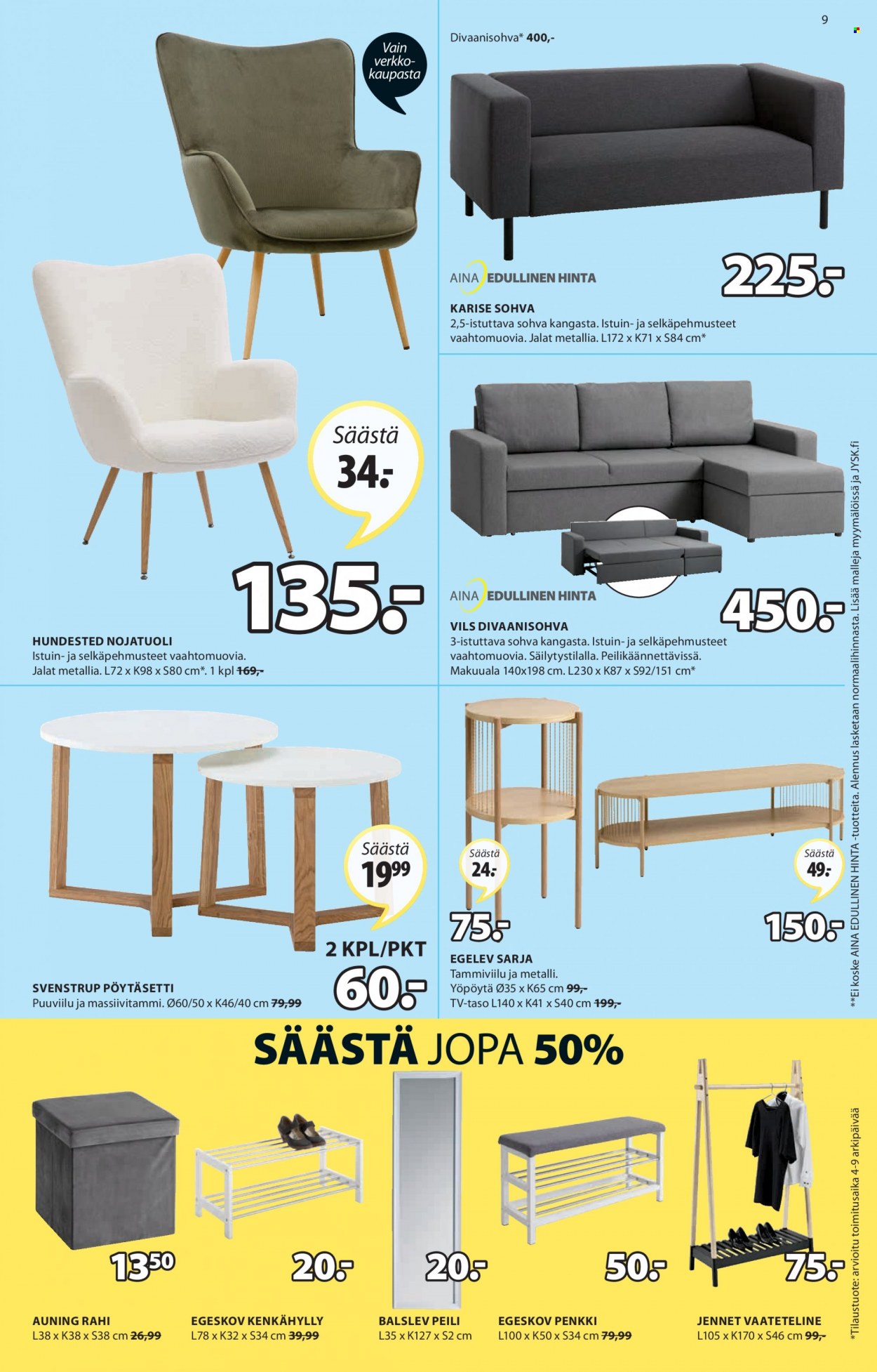 JYSK tarjoukset - 02.05.2022 - 08.05.2022. Sivu 9