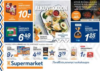 K-Supermarket tarjoukset  - 02.05.2022 - 04.05.2022.