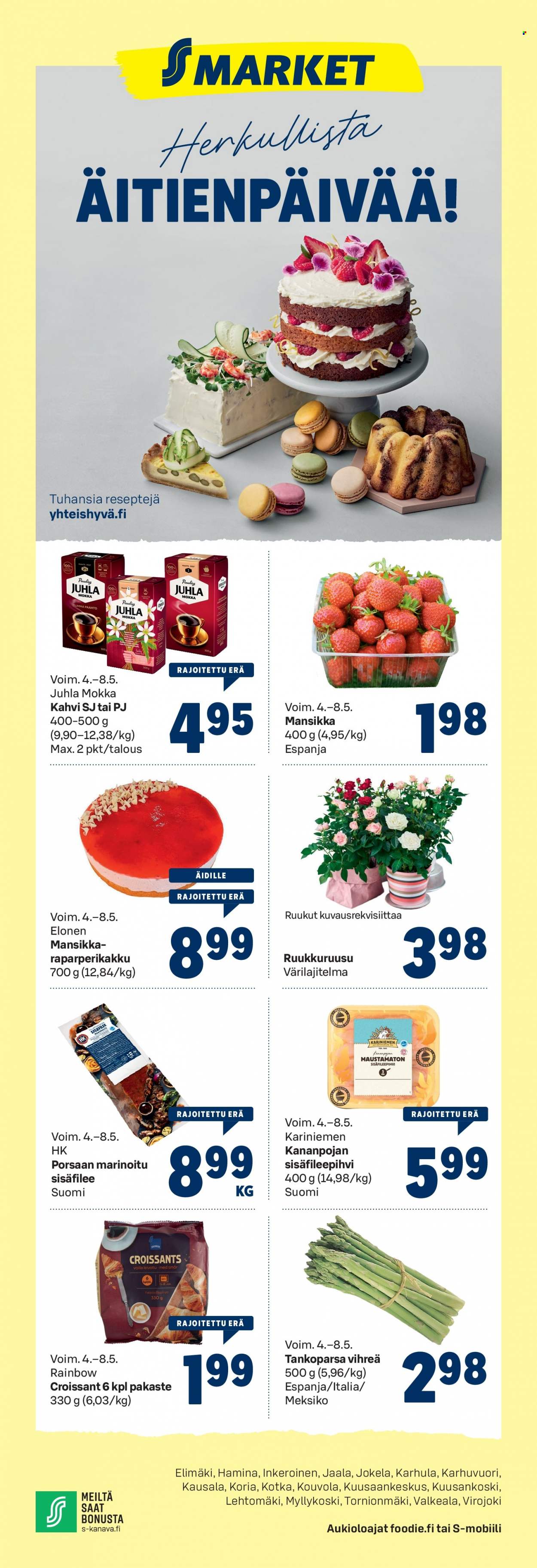 S-market tarjoukset - 04.05.2022 - 08.05.2022. Sivu 1