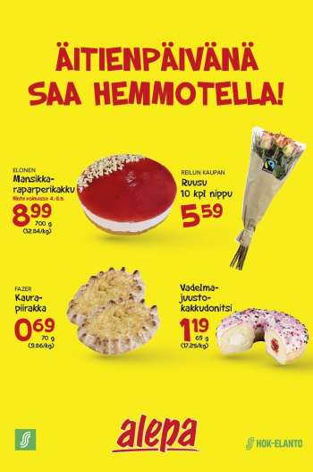 Alepa tarjoukset  - 04.05.2022 - 10.05.2022.