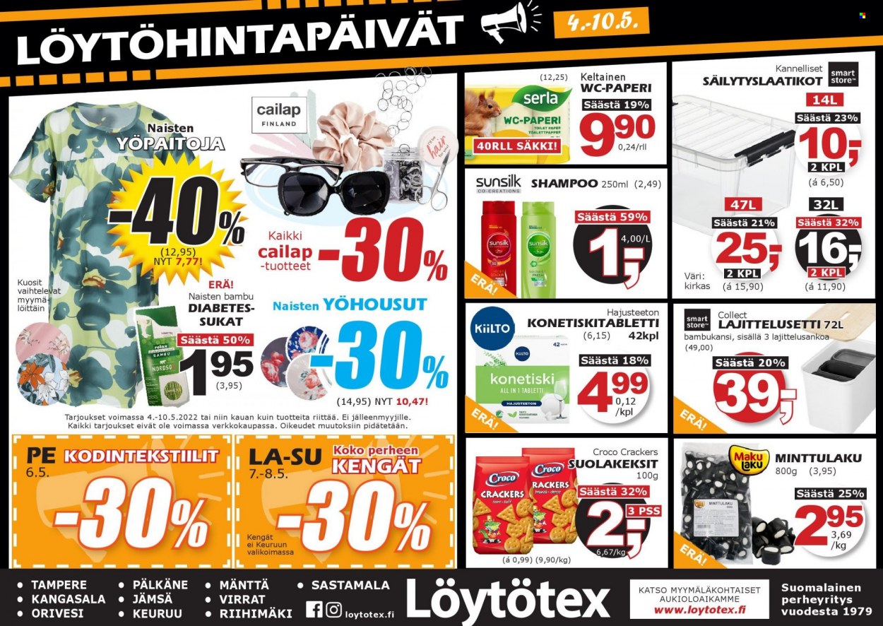 Löytötex tarjoukset - 04.05.2022 - 10.05.2022. Sivu 1