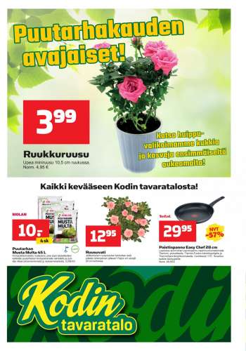 Kodintavaratalo tarjoukset  - 02.05.2022 - 11.05.2022.