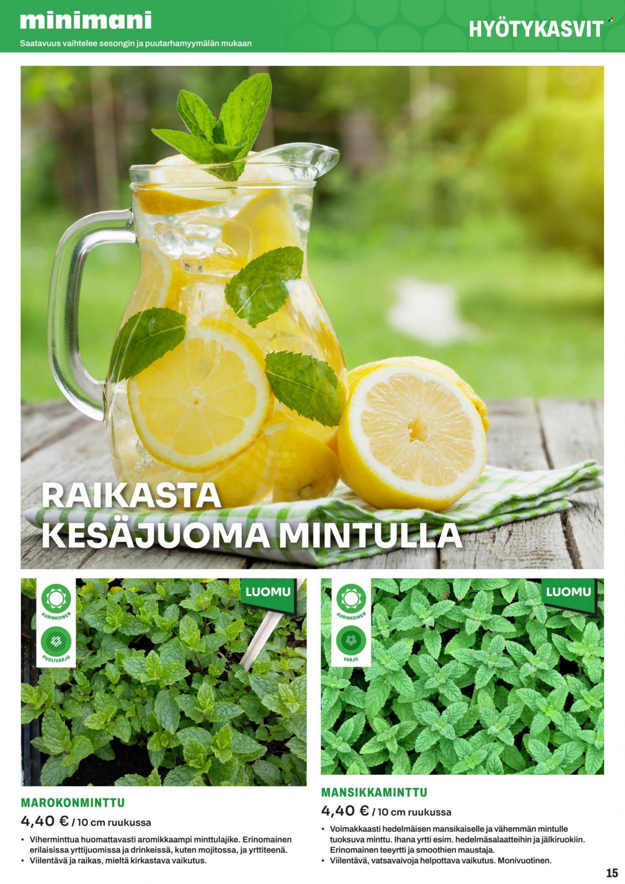 Minimani tarjoukset. Sivu 15