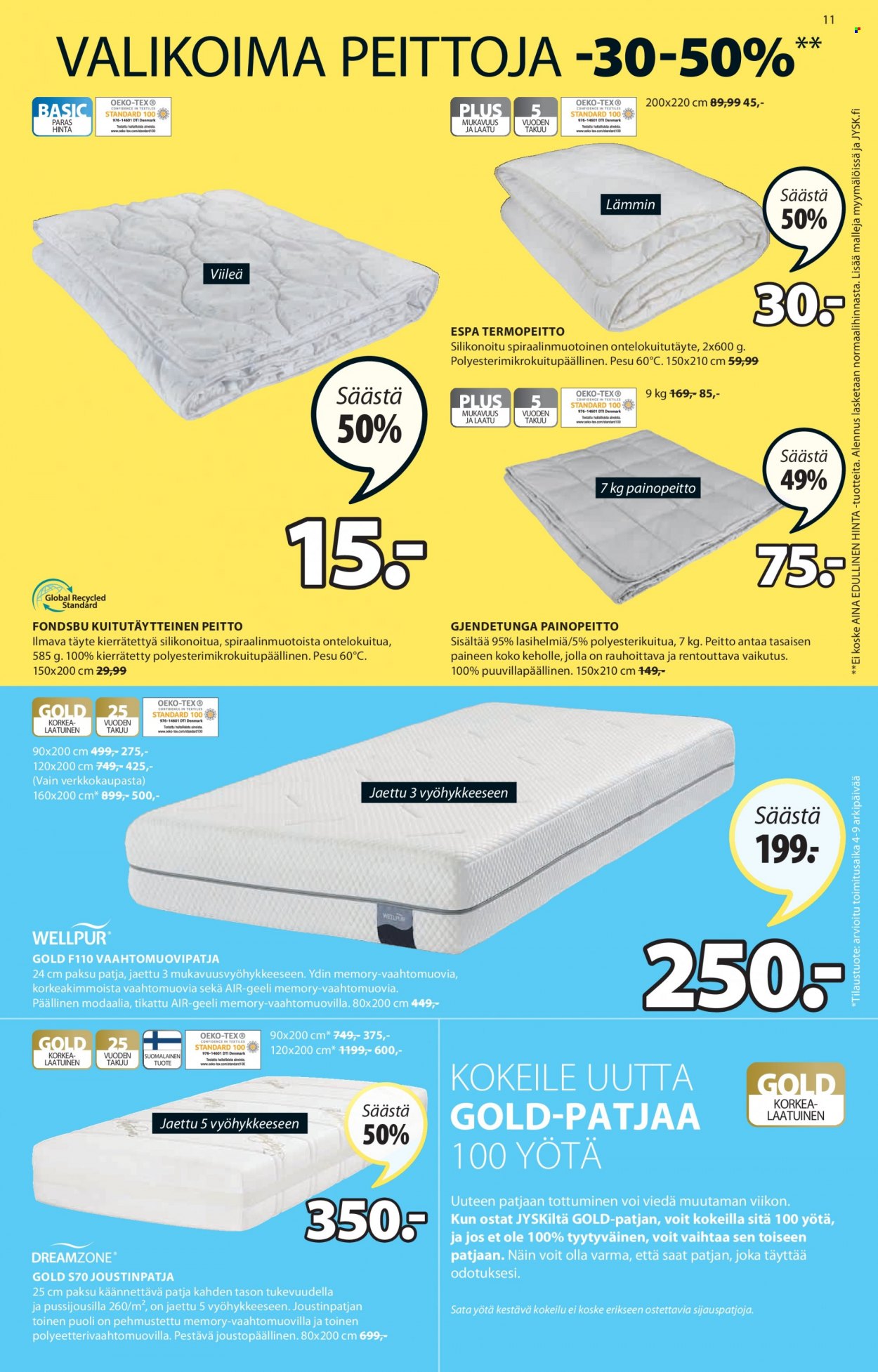 JYSK tarjoukset - 09.05.2022 - 15.05.2022. Sivu 11