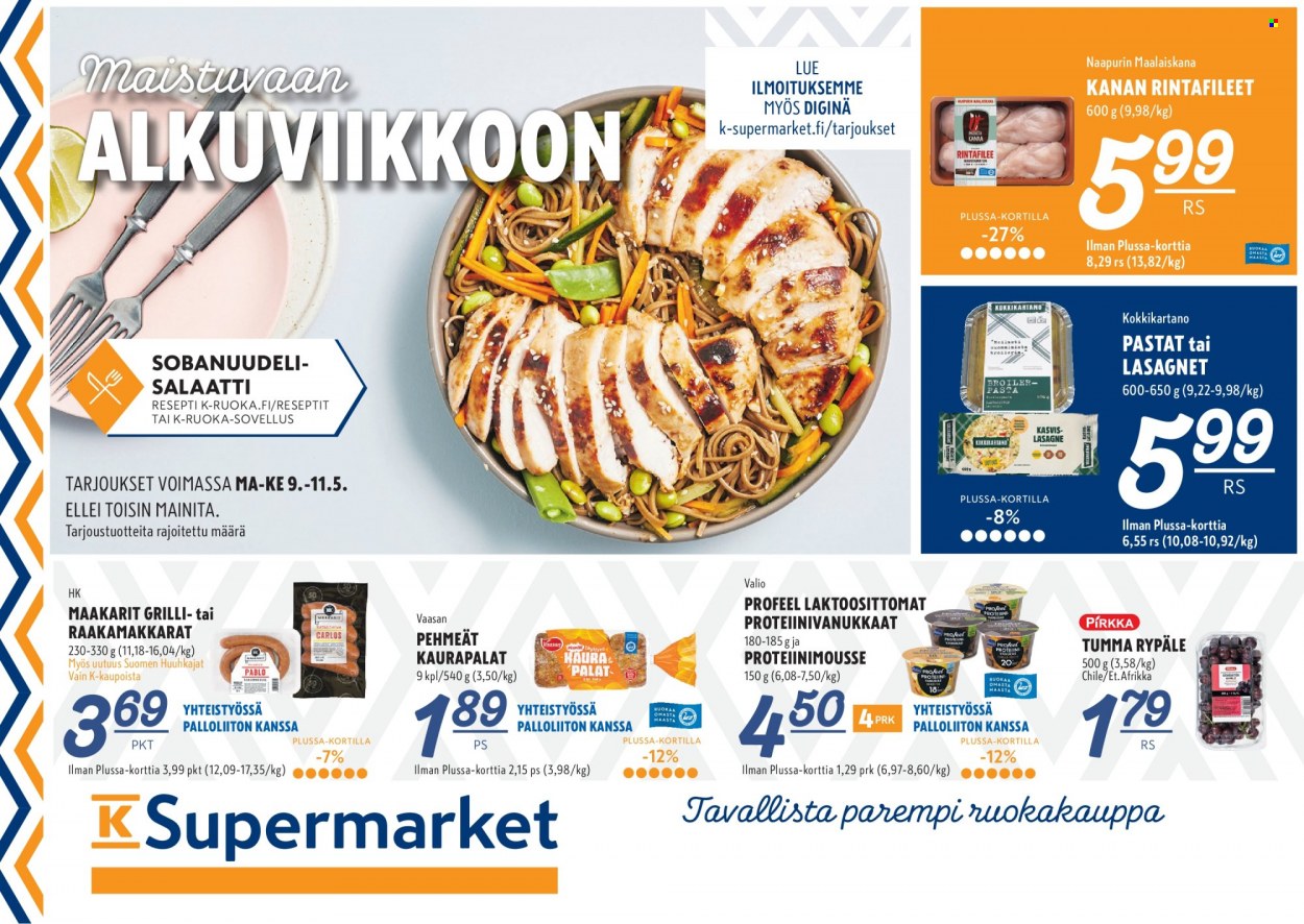 K-Supermarket tarjoukset - 09.05.2022 - 11.05.2022. Sivu 1