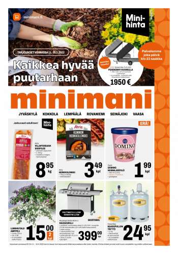 Minimani tarjoukset  - 11.05.2022 - 15.05.2022.