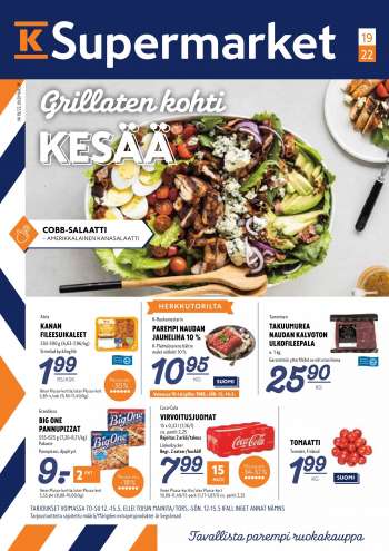 K-Supermarket tarjoukset  - 12.05.2022 - 15.05.2022.