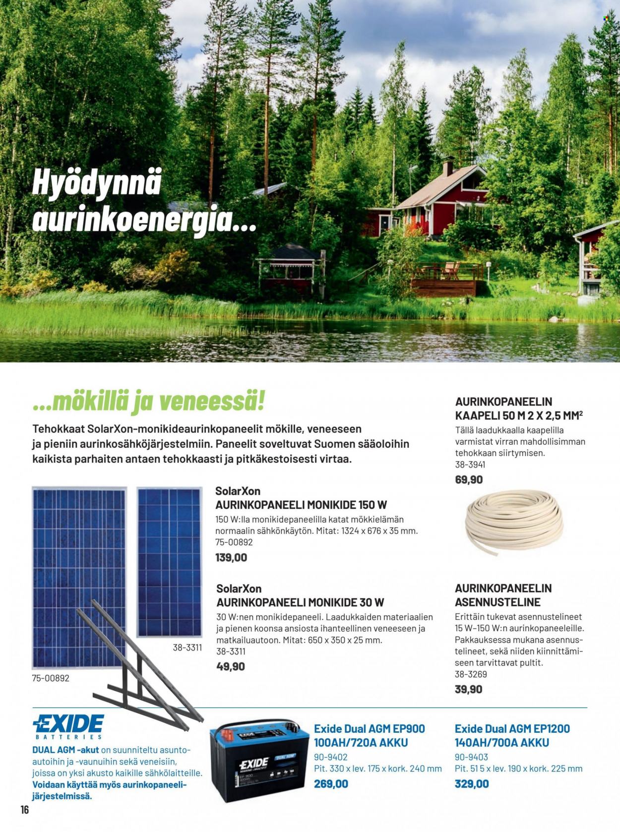 Motonet tarjoukset. Sivu 16