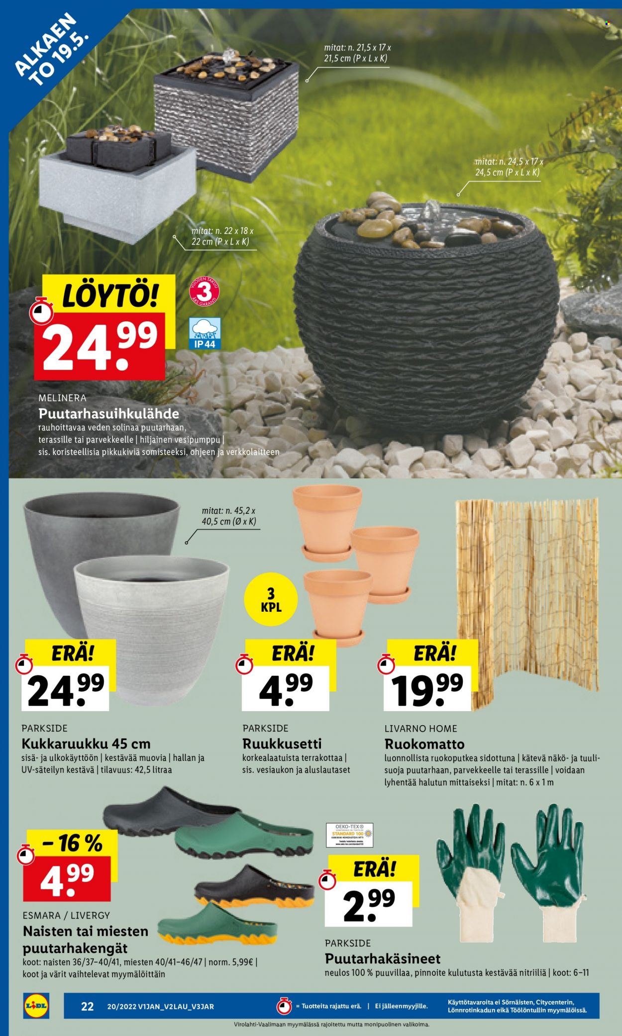 Lidl tarjoukset - 19.05.2022 - 24.05.2022. Sivu 22