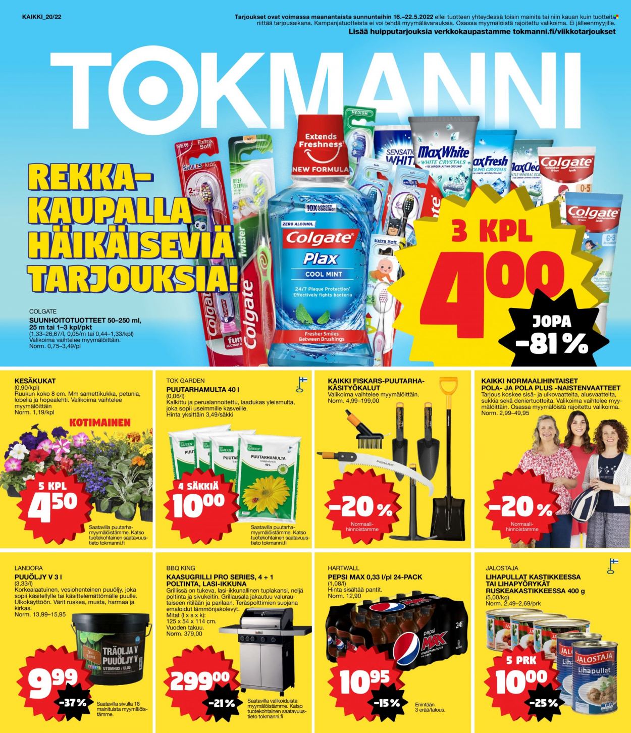 Tokmanni tarjoukset - 16.05.2022 - 22.05.2022. Sivu 1
