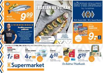 K-Supermarket tarjoukset  - 16.05.2022 - 18.05.2022.