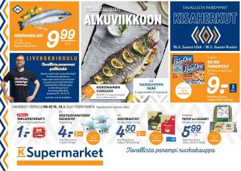 K-Supermarket tarjoukset  - 16.05.2022 - 18.05.2022.