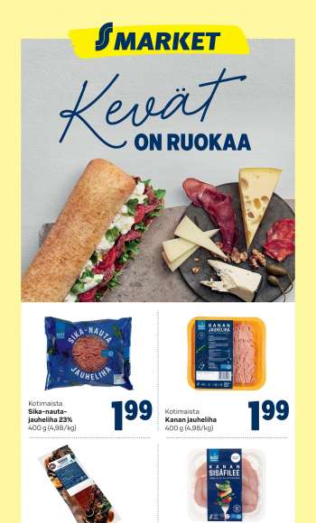 S-market tarjoukset  - 18.05.2022 - 22.05.2022.