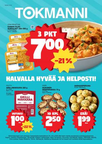 Tokmanni tarjoukset  - 23.05.2022 - 25.05.2022.