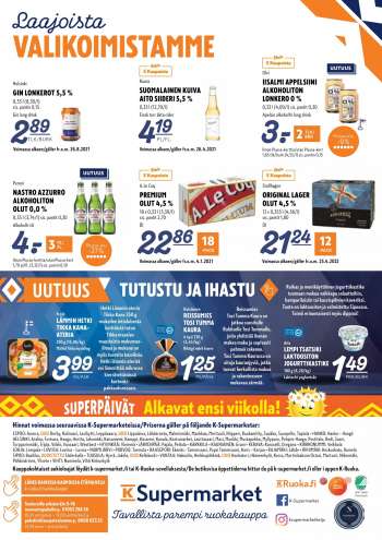 K-Supermarket tarjoukset  - 23.05.2022 - 29.05.2022.