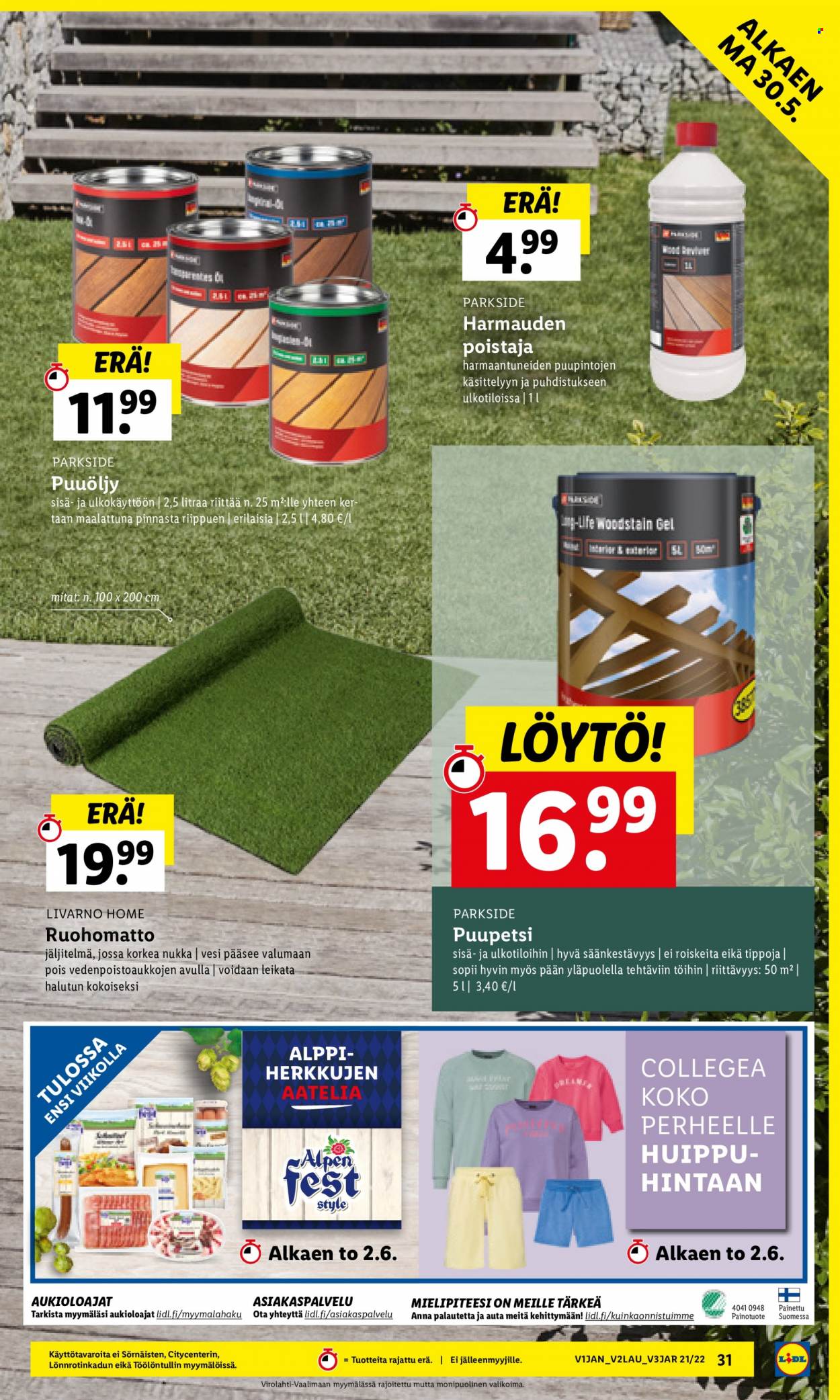 Lidl tarjoukset - 25.05.2022 - 01.06.2022. Sivu 31