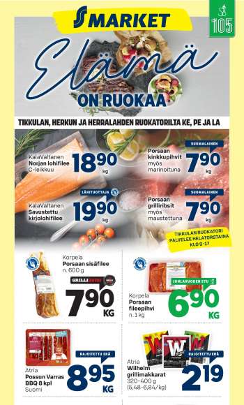S-market tarjoukset  - 24.05.2022 - 29.05.2022.