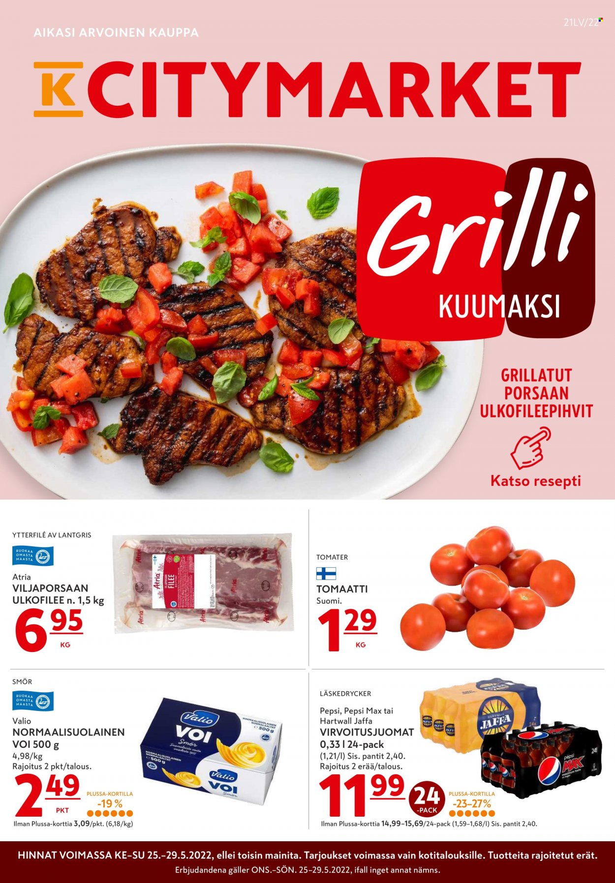 K-citymarket tarjoukset - 25.05.2022 - 29.05.2022. Sivu 1