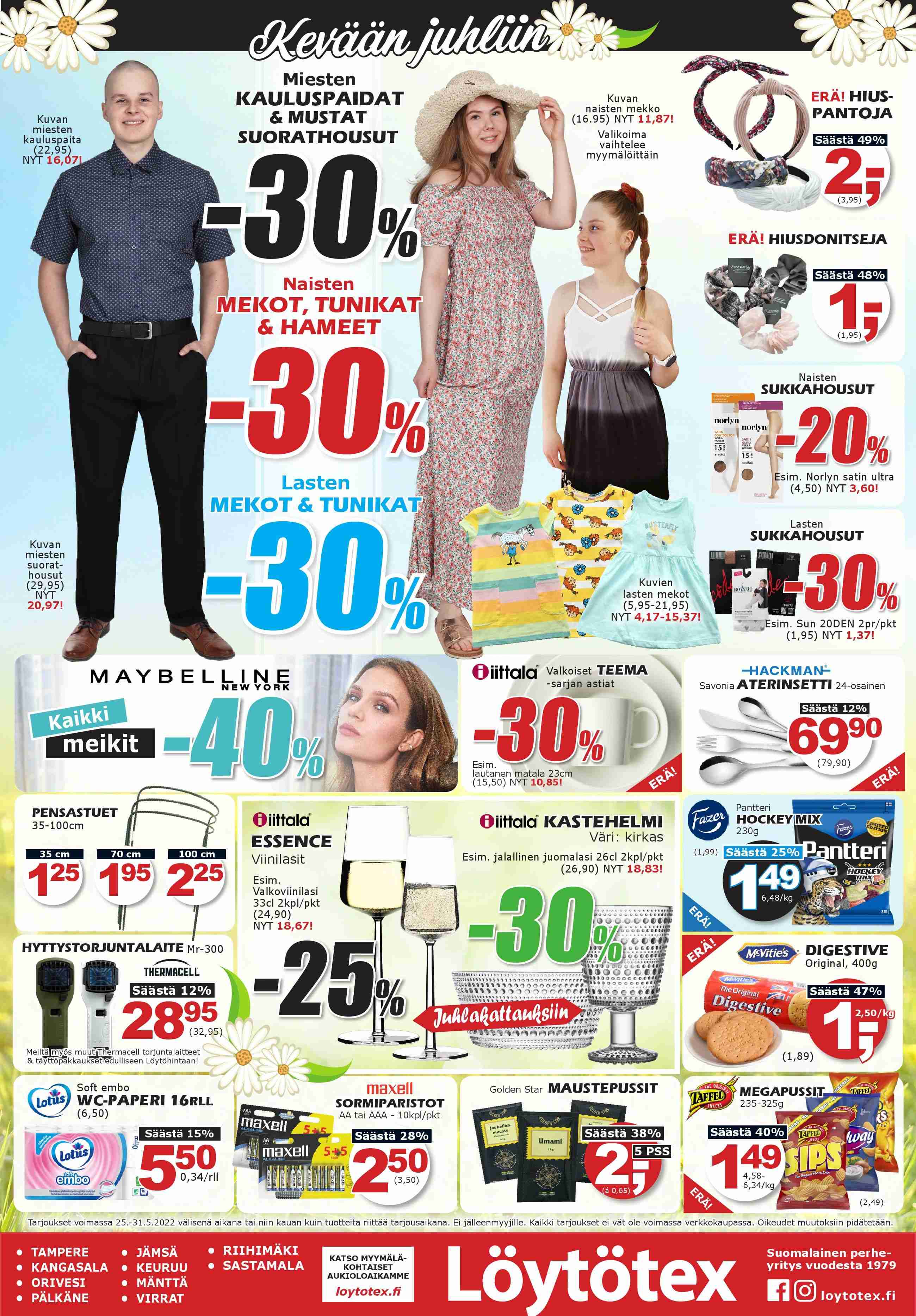 Löytötex tarjoukset - 25.05.2022 - 31.05.2022. Sivu 1