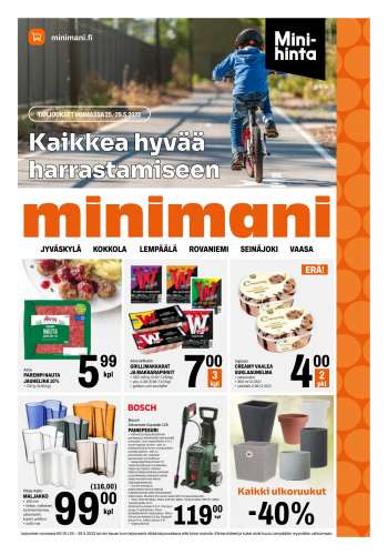 Minimani tarjoukset  - 25.05.2022 - 29.05.2022.