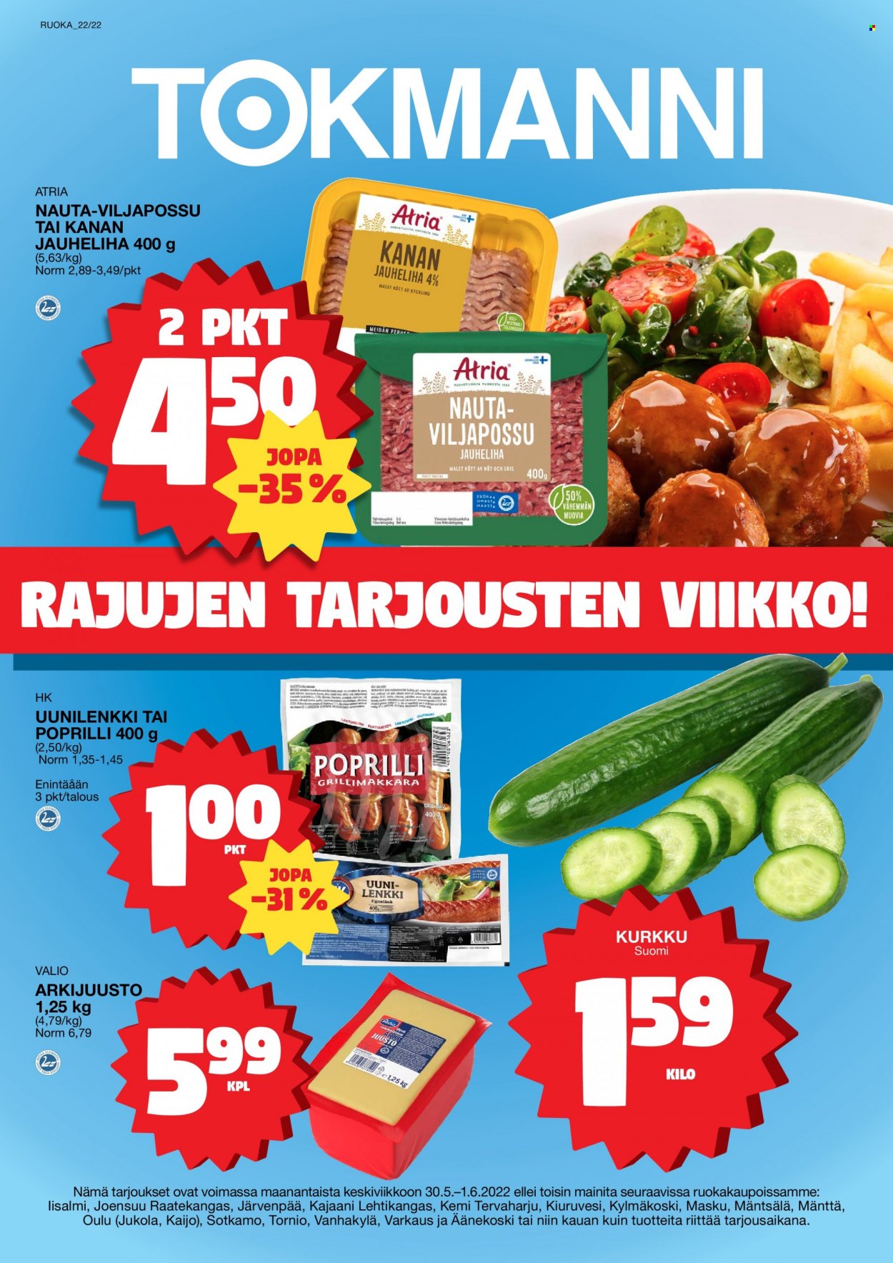 Tokmanni tarjoukset - 30.05.2022 - 01.06.2022. Sivu 1