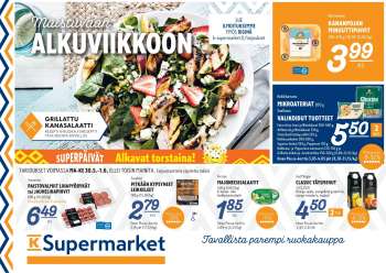 K-Supermarket tarjoukset  - 30.05.2022 - 01.06.2022.