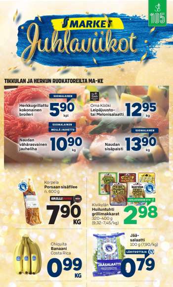 S-market tarjoukset  - 30.05.2022 - 05.06.2022.
