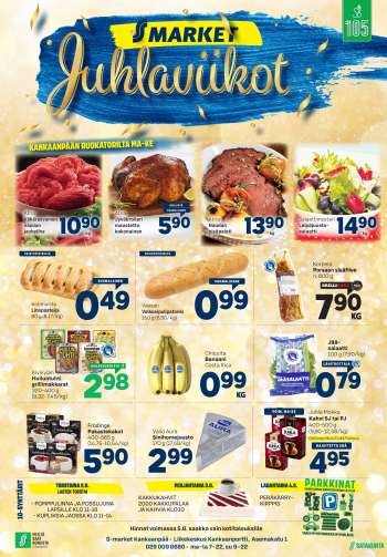 S-market tarjoukset  - 30.05.2022 - 05.06.2022.