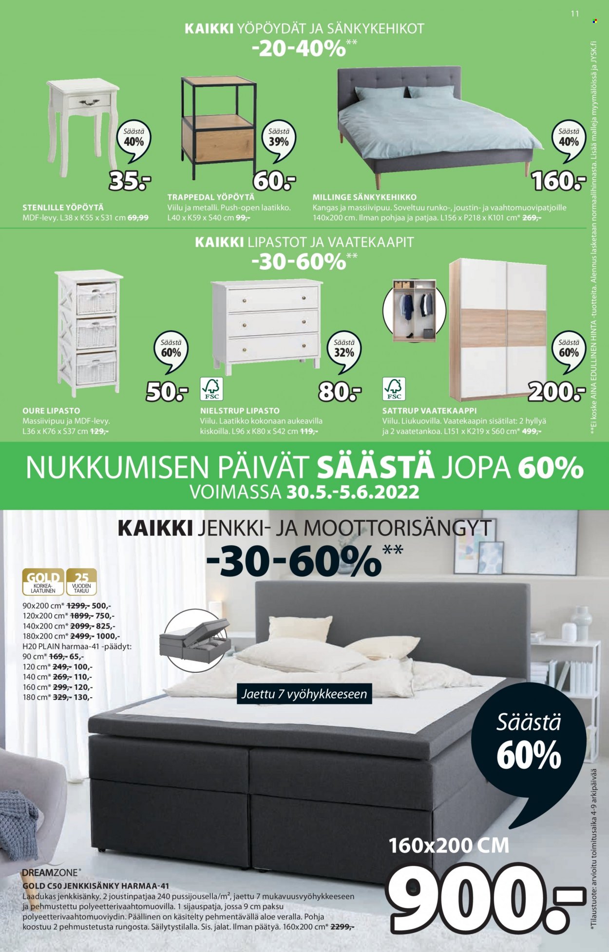 JYSK tarjoukset - 30.05.2022 - 05.06.2022. Sivu 11