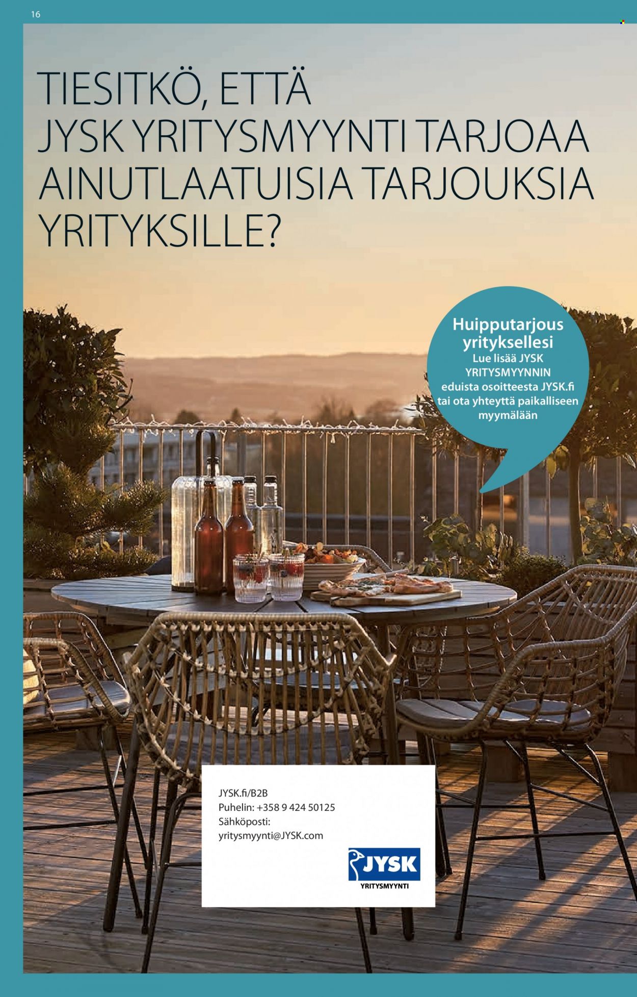 JYSK tarjoukset - 30.05.2022 - 05.06.2022. Sivu 16