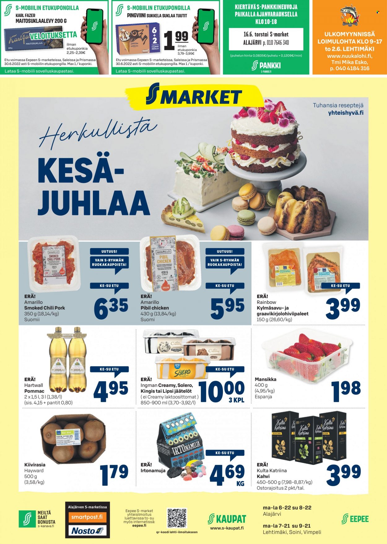 S-market tarjoukset - 01.06.2022 - 05.06.2022. Sivu 1