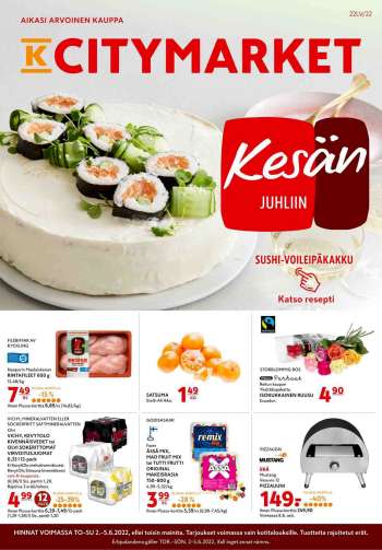 K-citymarket tarjoukset  - 02.06.2022 - 05.06.2022.