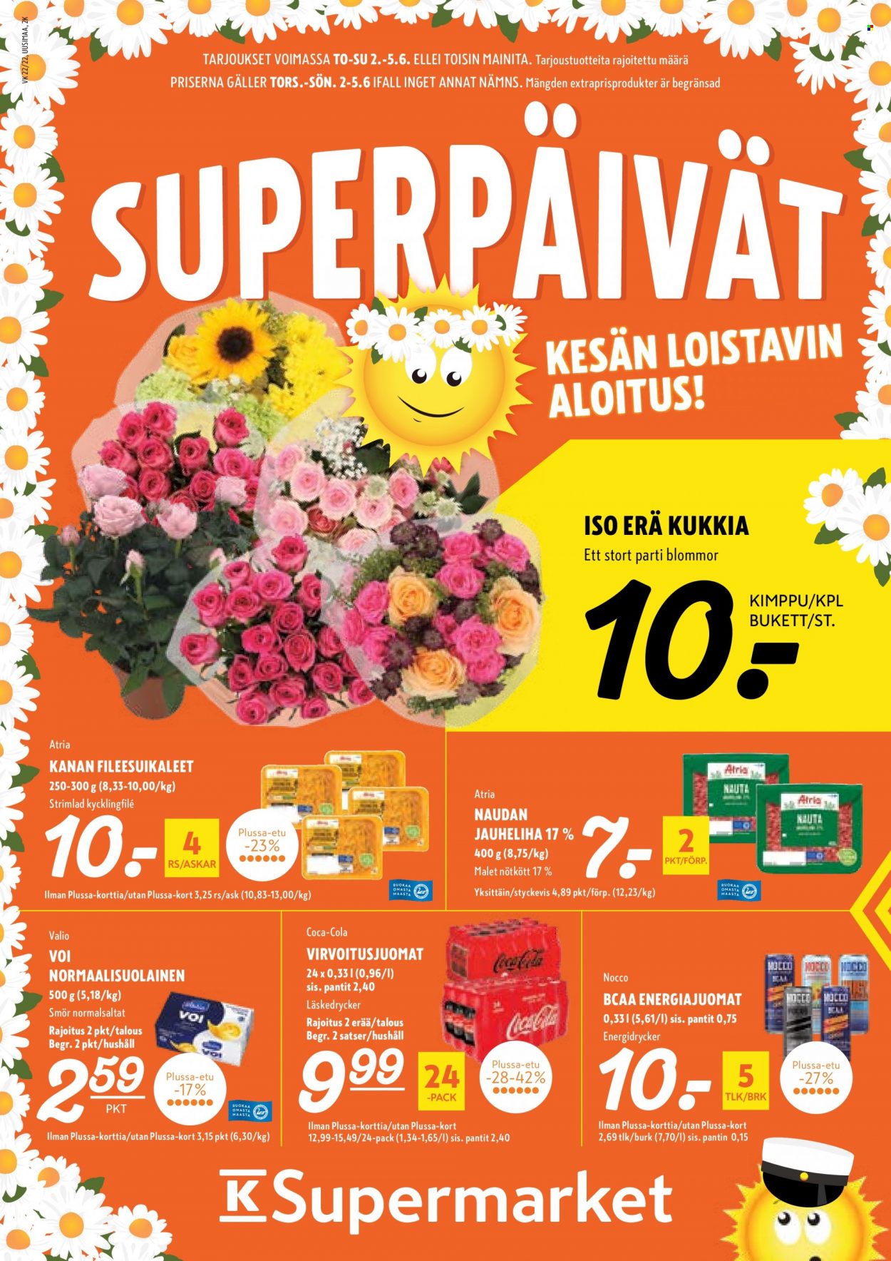 K-Supermarket tarjoukset - 02.06.2022 - 05.06.2022. Sivu 1