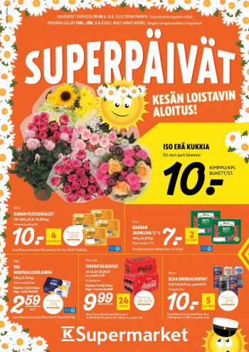 K-Supermarket tarjoukset  - 02.06.2022 - 05.06.2022.
