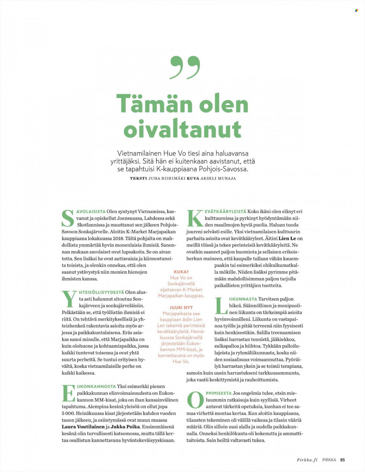 K-market tarjoukset. Sivu 85