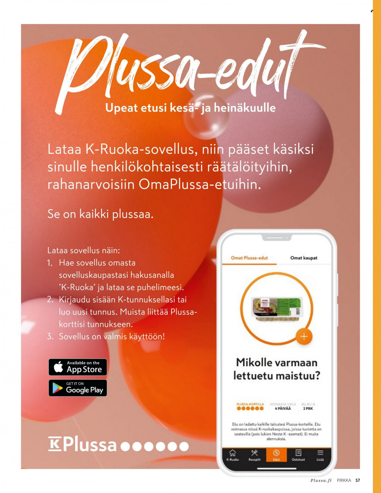 K-Supermarket tarjoukset. Sivu 57