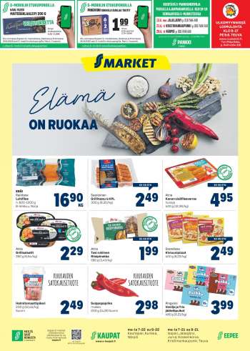 S-market tarjoukset  - 08.06.2022 - 12.06.2022.