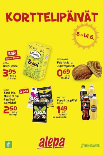 Alepa tarjoukset  - 08.06.2022 - 14.06.2022.