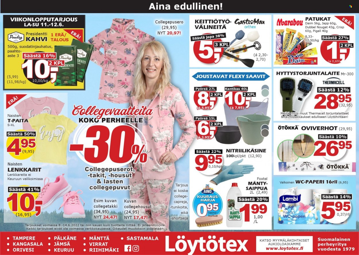 Löytötex tarjoukset - 08.06.2022 - 14.06.2022. Sivu 1