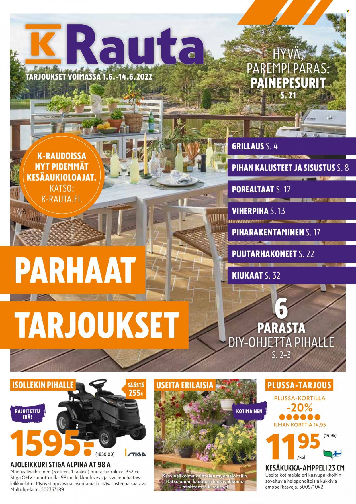 K-Rauta tarjoukset - 01.06.2022 - 14.06.2022. Sivu 1